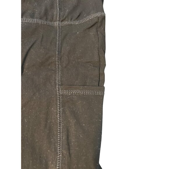 Chicos Zenergy Black Athletic Leggings Side Pockets High Waist Workout Pants - Picture 3 of 5